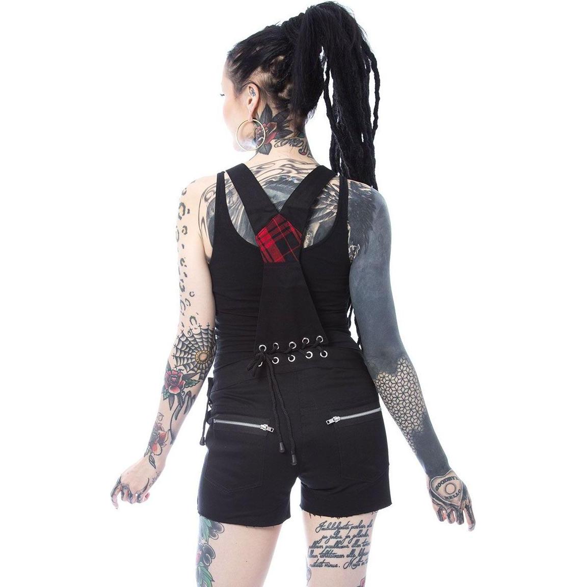 Thumbnail - Heartless, Damen, Hosen, Sasha, Rot, Silber, Schwarz, (XXL)