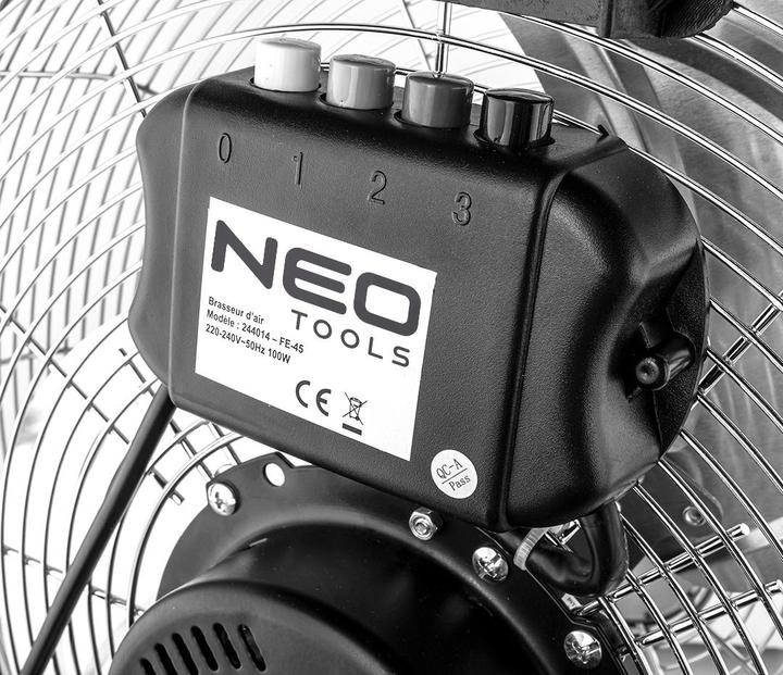 Actual product image Neo 100 W floor fan, 45 cm diameter, 3 airflow speeds