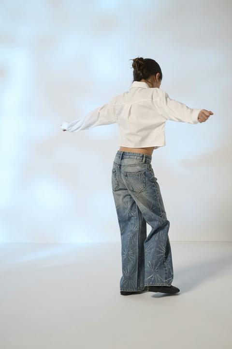 Image du produit Only KOGHOPE Weiter Beinschnitt Jeans Jeans mit weitem Bein (152)
