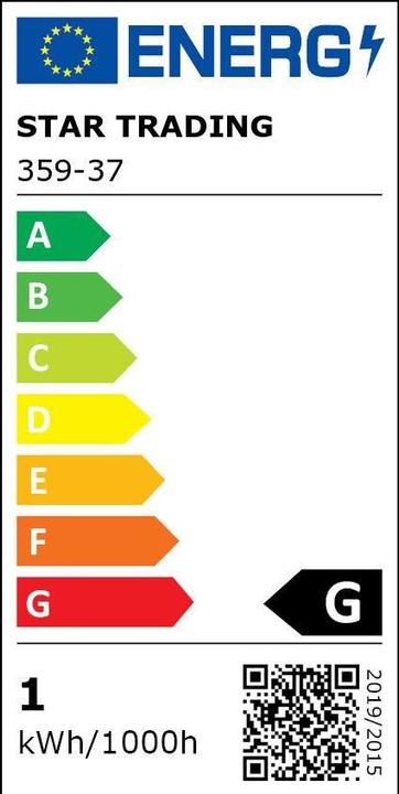 Label énergétique Star Trading LED Leuchtmittel E27 G45 Outdoor Lighting PC Cover Filament (E27, 70 lm, 1x)