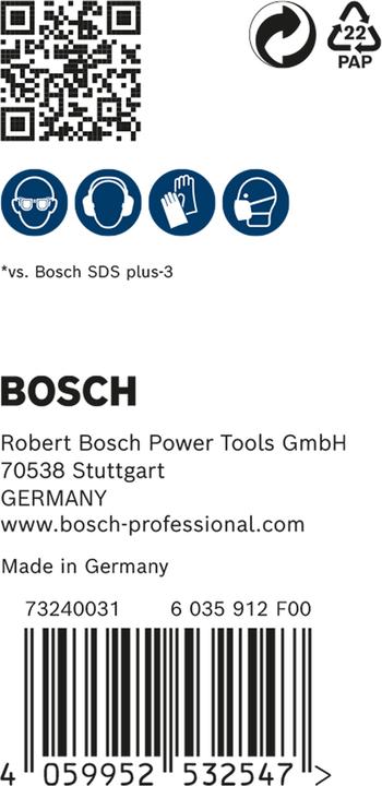 Productafbeelding Bosch Professional Zubehör Expert SDS plus-7X hamerboor, 6 x 100 x 165 mm,30-delig. (6 millimeter)