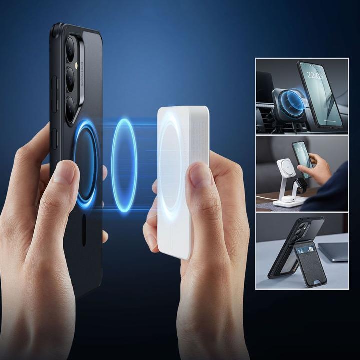 Actual product image ESR - Classic Hybrid HaloLock - Samsung Galaxy S25 Plus - Frosted Black (Samsung Galaxy S25)