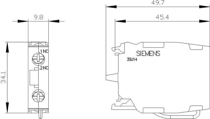 Produktbild Siemens Contact module with 1NC