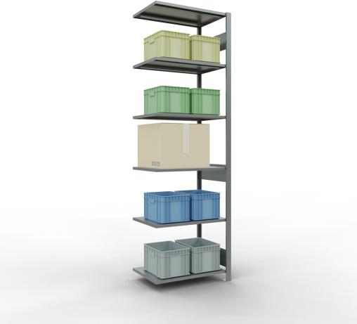 Actual product image Schulte Lagertechnik MULTIplus150 boltless add-on bay system with length bolts