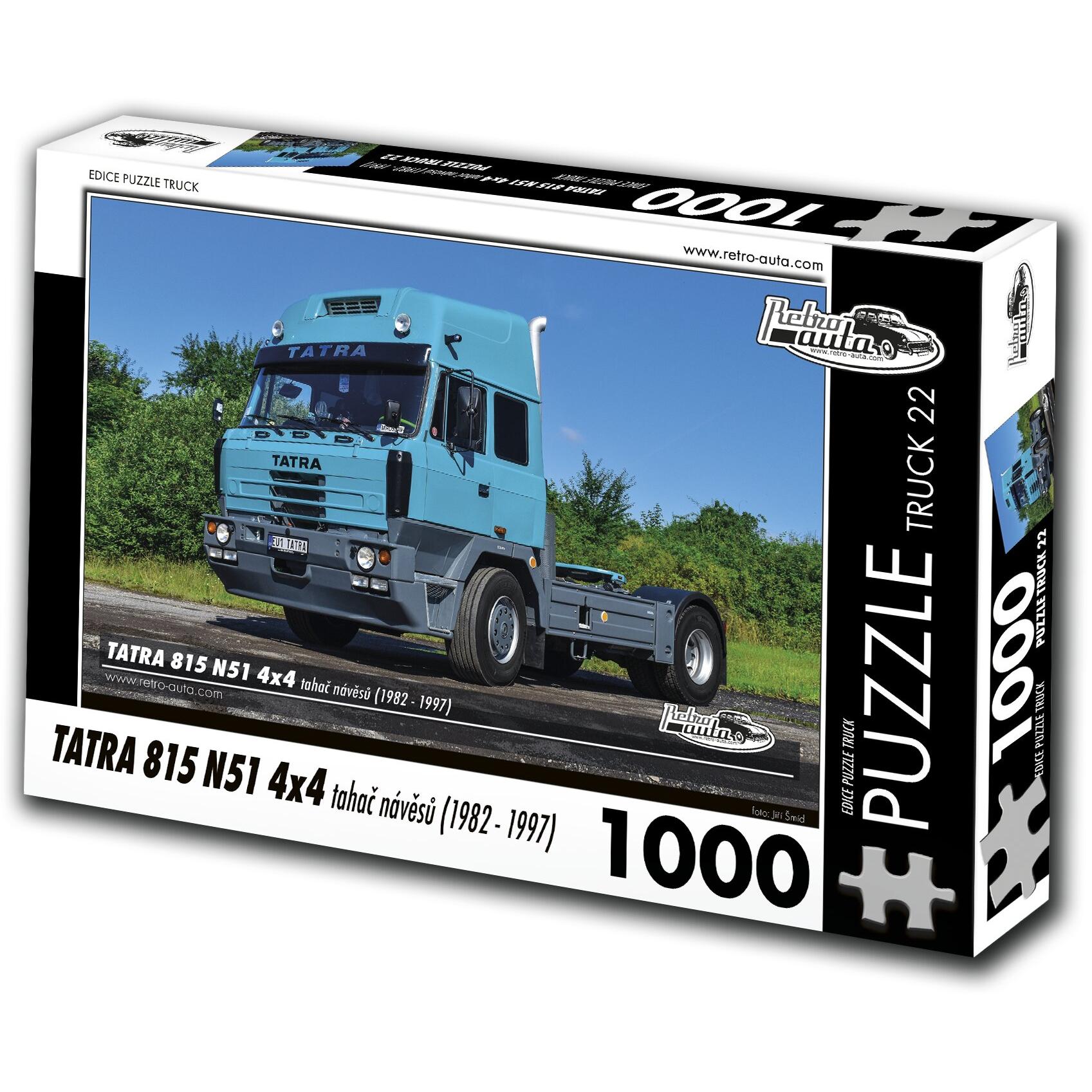 Retro-auta Puzzle TRUCK Ä.22 Tatra 815 N51 4x4 Sattelzugmaschine (1982-1997) 1000 Teile (1000 Teile)