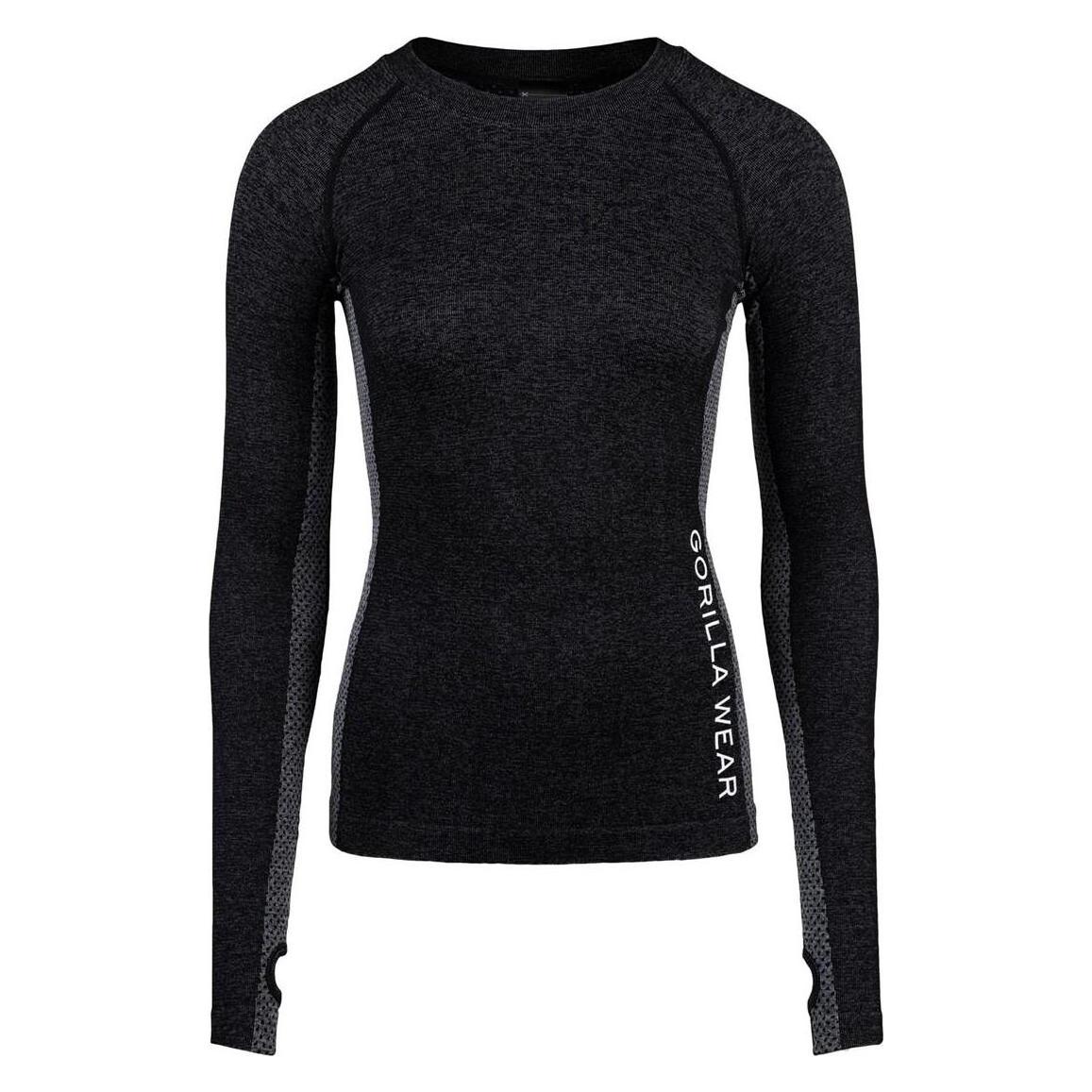 Gorilla Wear, Damen, Sportshirt, Selah Seamless Longsleeve - Schwarz (Xl), Schwarz, Xl