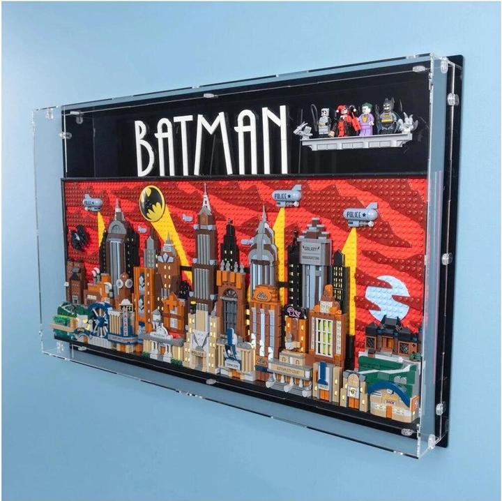 Produktbild iDisplayit Acryl-Wand-Display für LEGO® 76271 Batman: Die Zeichentrickserie Gotham City