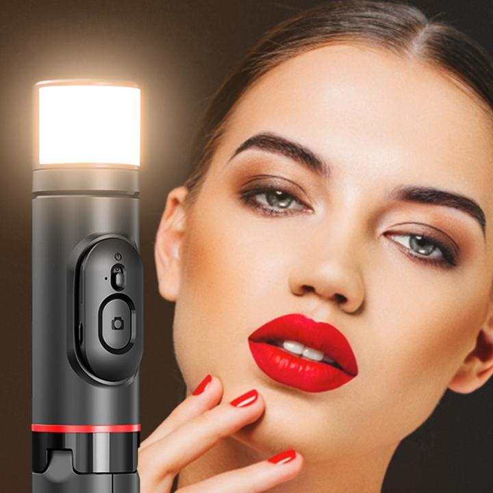 Image du produit Deltalabs Selfie Stick Tripod Support avec LED + déclencheur à distance Bluetooth
