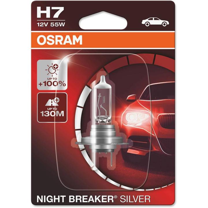 Image du produit Osram Lampe de phare brise-nuit argent (H7)