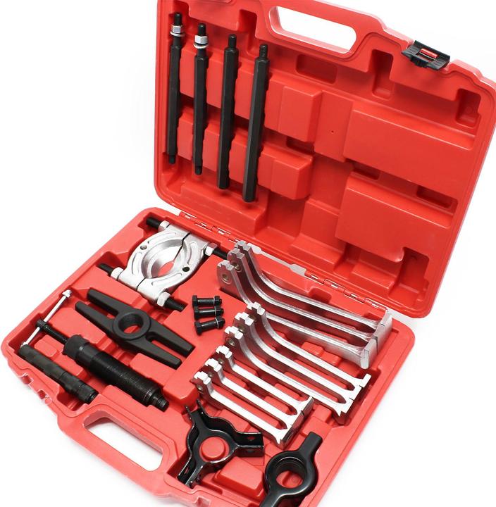Actual product image Wiltec Hydraulic puller set in practical carrying case with 10t traction