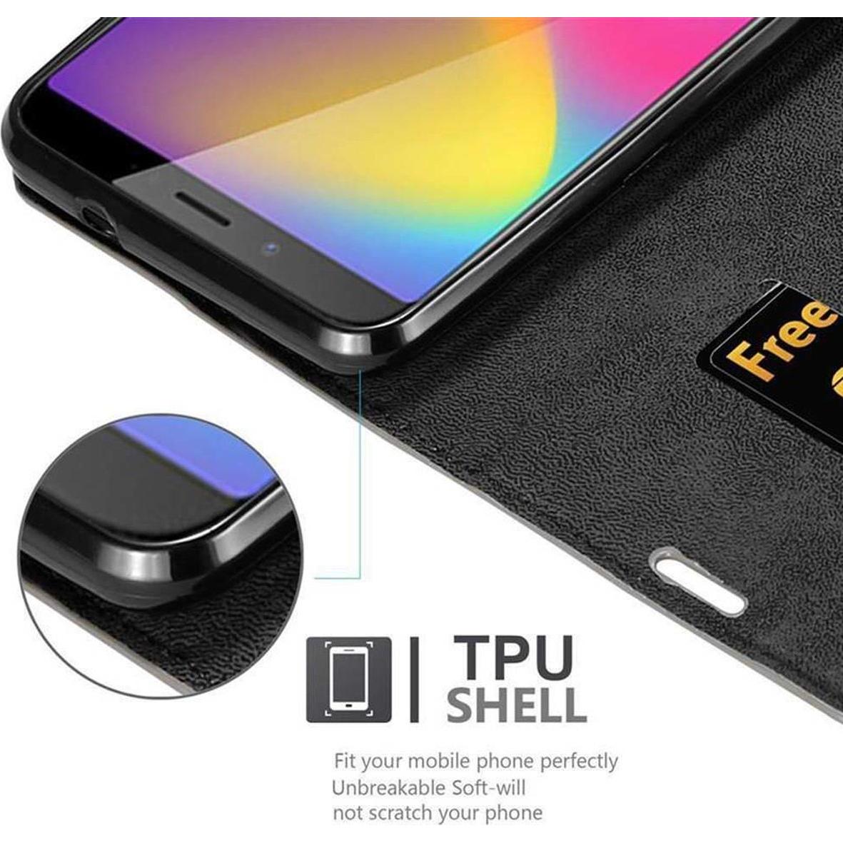 Thumbnail - Cadorabo Book Invisible Magnet Cover (ZTE Nubia N3), Smartphone Hülle, Braun