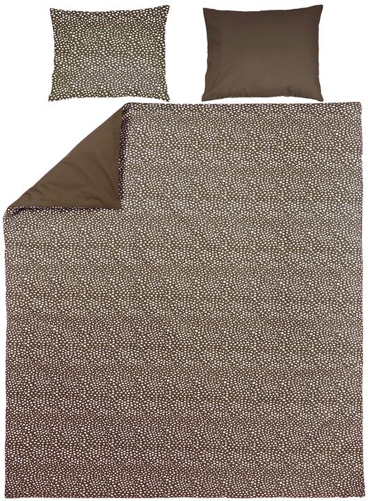 Actual product image Meyco Home bed linen 200x200/220 Cheetah/uni chocolate