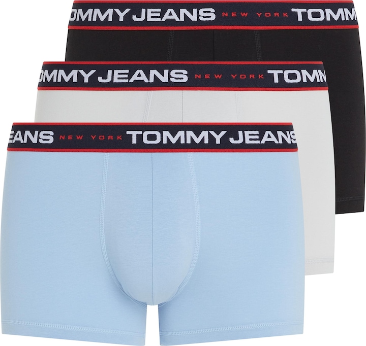 Produktbild MGA 3 Paar Boxerhöschen Für Herren Trunk Schwarz/Creme/Blau (XL, 3er Pack)