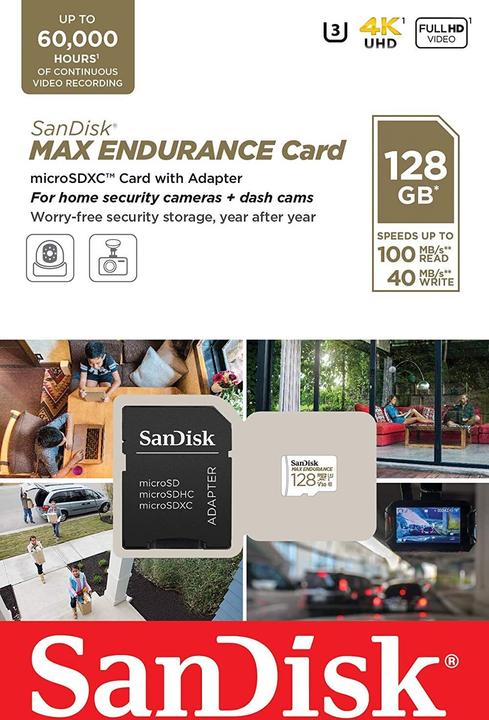 Produktbild SANDISK Max Endurance (128 GB, microSDXC, U3, UHS-I)