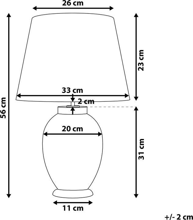 Produktbild Beliani Tischlampe (E27)