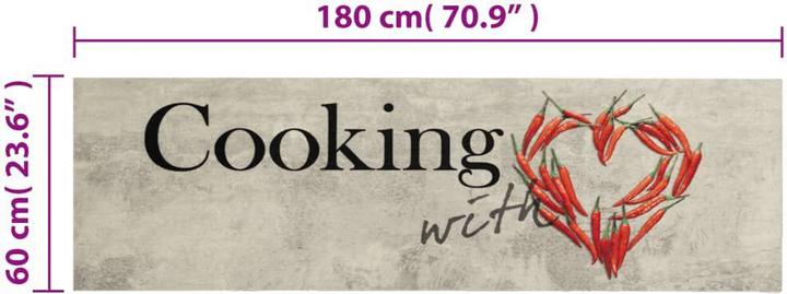 Produktbild vidaXL Küchenteppich (60 x 180 cm)