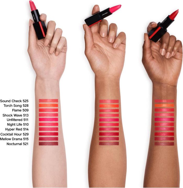 Actual product image Shiseido Modern mat Powder Lipstick (513 Shock Wave)