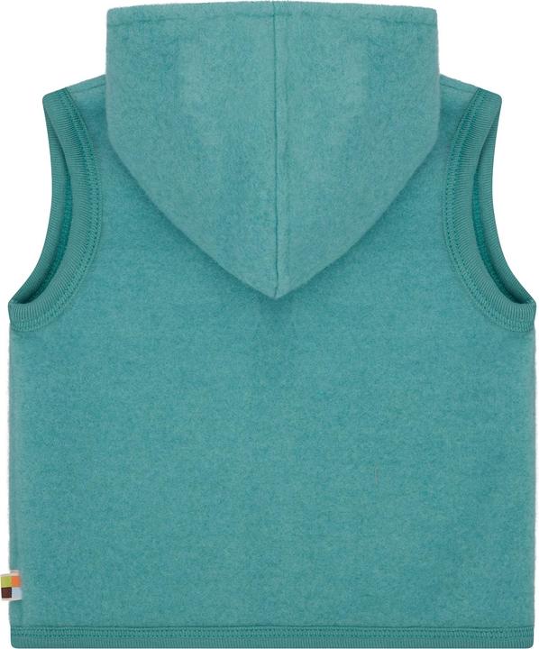 Actual product image loud + proud Babys & Kinder Wollfleece-Weste mit Kapuze (122, 128)