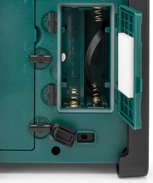 Productafbeelding Nedis DAB + Radio Desktopversie DAB+ / FM 2.2" Zwart-witte monitor Werkt op batterijen/op netstroom (DAB+, FM, Bluetooth)