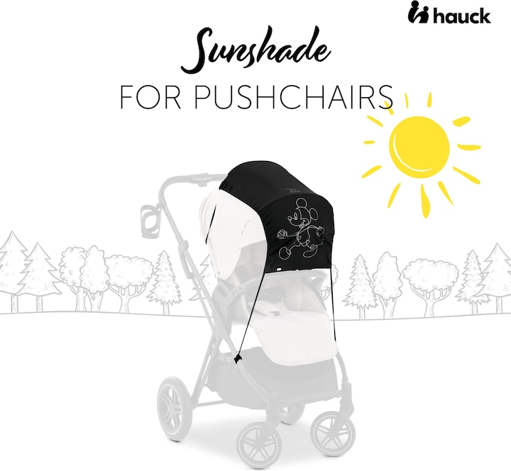 Actual product image Hauck Sunshade Mickey Mouse Black