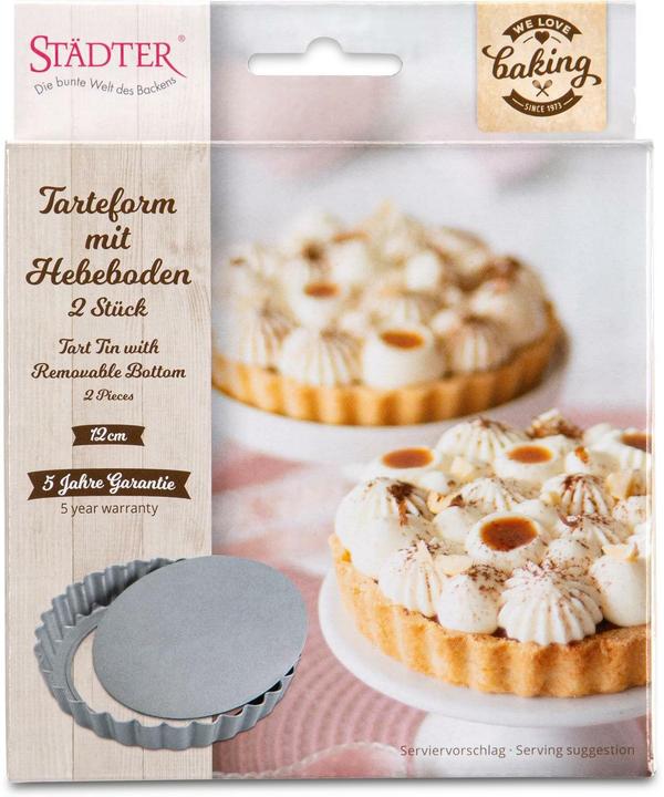 Produktbild Städter Tarteform mit Hebeboden 2er Set ø 12x1.8 cm We love Baking (12 cm)