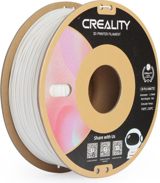 Produktbild Creality CR-PLA Matte (PLA, 1.75 mm, 1000 g, Weiss)
