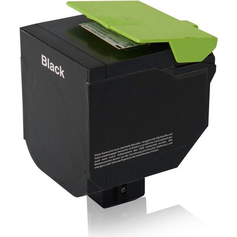 Inkadoo, Toner, Toner kompatibel zu Lexmark 71B2HK0 Toner, schwarz Schwarz (BK)
