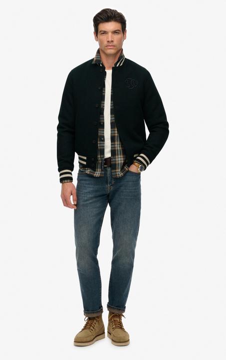 Actual product image Superdry Varsity Monogram Wool Bomber Jacket (3XL)