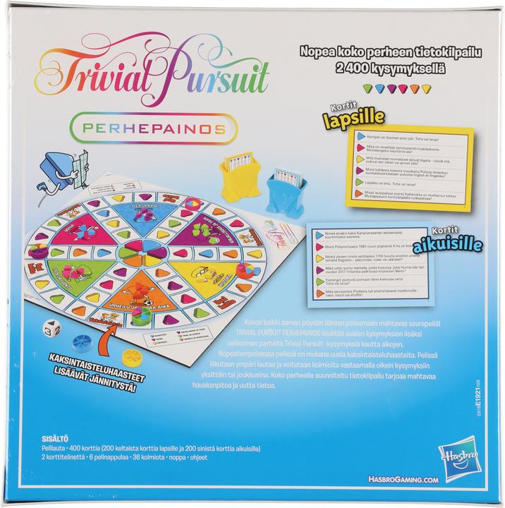 Produktbild Hasbro Gaming Trivial Pursuit Family Edition Board game Trivia (Finnisch)