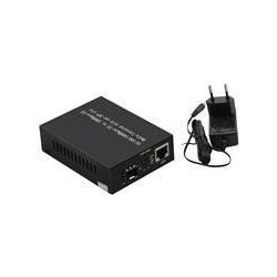 Thumbnail - InLine Netzwerk Media Konverter 10/100/1000Mb/s TP zu SFP LWL, Transceiver, Schwarz
