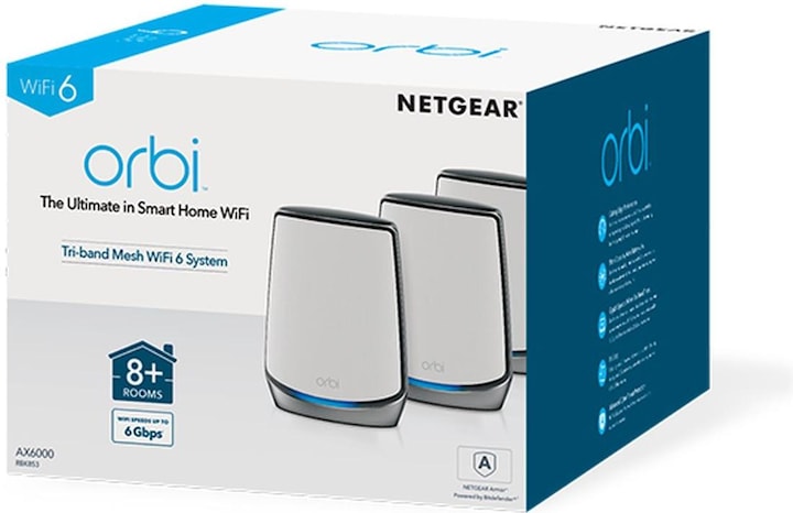 Produktbild Netgear Orbi WiFi 6 Mesh System AX6000 (RBK853)