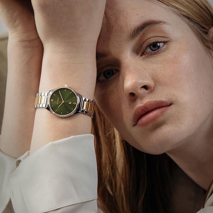 Actual product image Paul Hewitt Praia Bicolor Emerald (Analogue wristwatch, 33 mm)