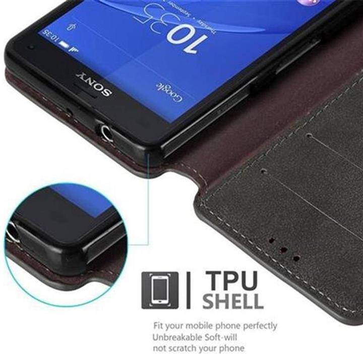 Actual product image Cadorabo Book Retro Matt Wallet Cover (Sony Xperia Z3 Compact)