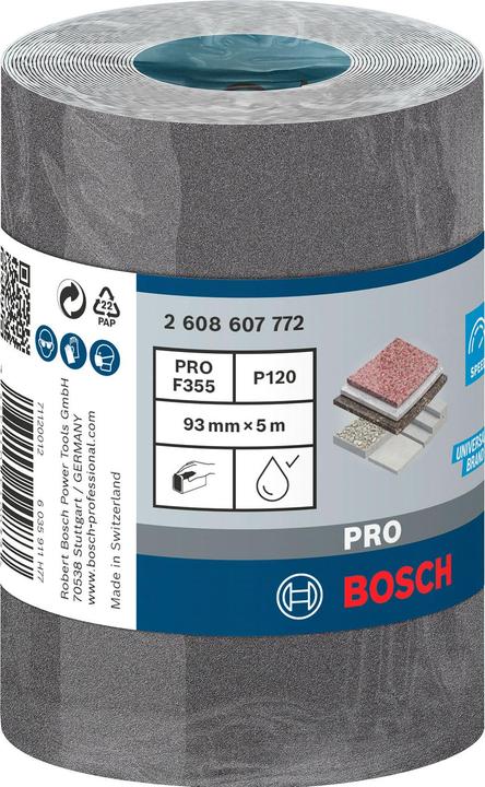 Produktbild Bosch Professional Zubehör PRO C355 Schleifrolle, 93 mm, 5 m, G120 (120)