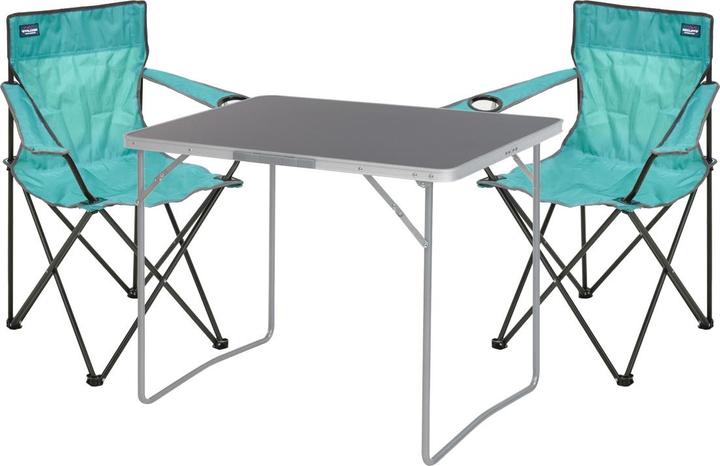 Mojawo 3-seater camping furniture outdoor camping fishing chair aluminium folding table