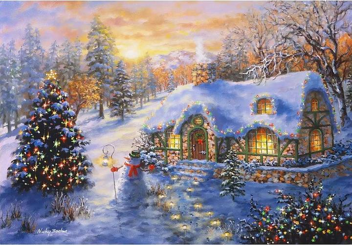 Immagine prodotto Bluebird Christmas Cottage (1000 pezzi)