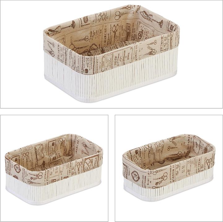 Actual product image Relaxdays storage basket (30 cm, 3x)