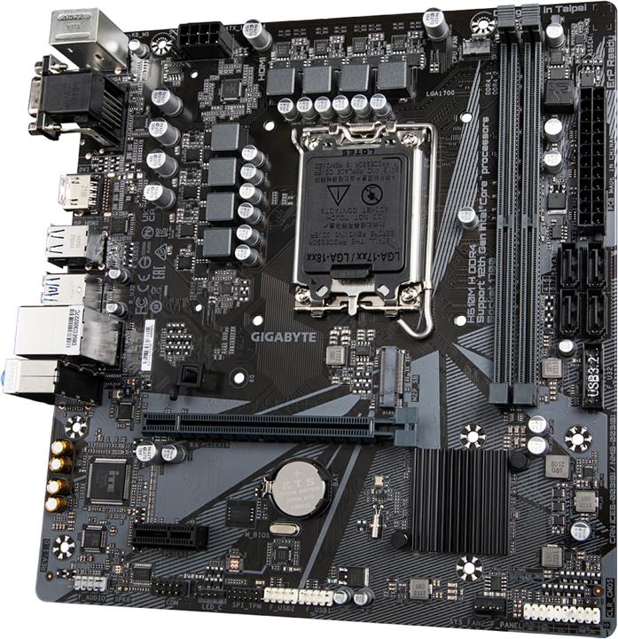 Actual product image Gigabyte H610M H DDR4 (rev. 1.0) (LGA 1700, Intel H610 Express, mATX)