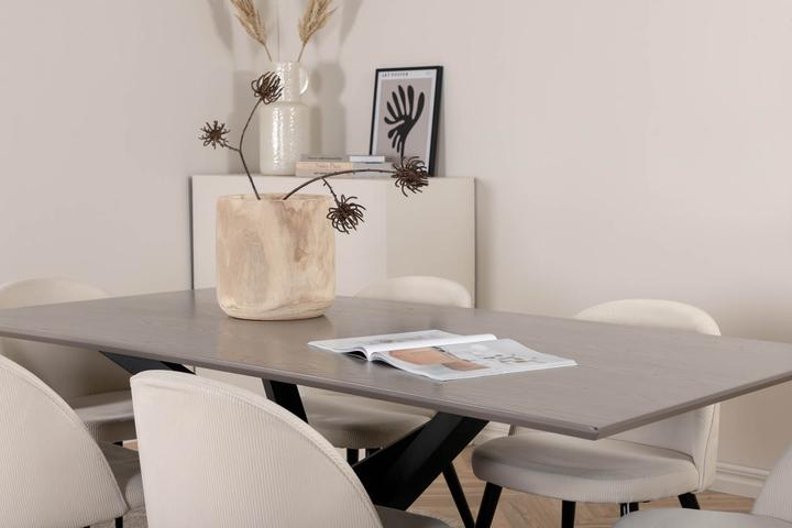 Actual product image Ebuy24 Piazza 22 dining set (7-piece) (Steel, Wood)