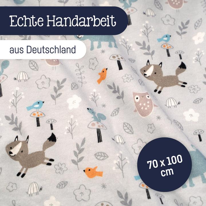 Produktbild Julius Zöllner Decke Jersey gefüttert 70/100, Smart Friends (70 x 100 cm)