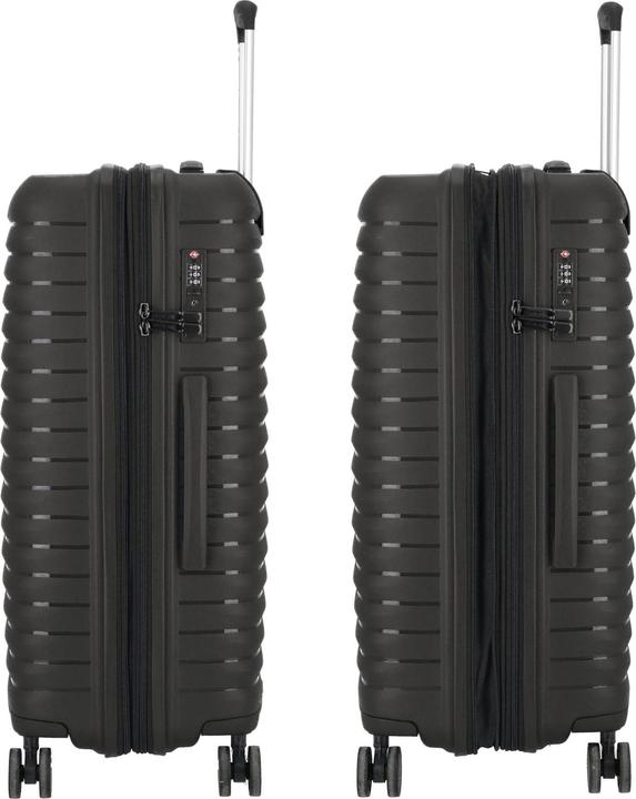 Actual product image D&N Travel Line 4500 4-wheel trolley M 65 cm with expansion fold (67 l)