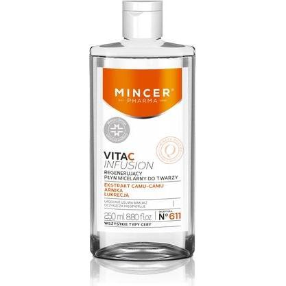 Mincer Pharma, Pulizia viso, Vita C Infusion No.611 Liquido Micellare Rigenerante Per Il Viso 250Ml (250 ml)