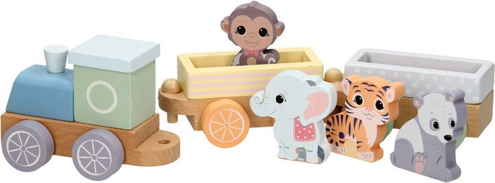 Produktbild Jouéco Wooden Train Wild Animals