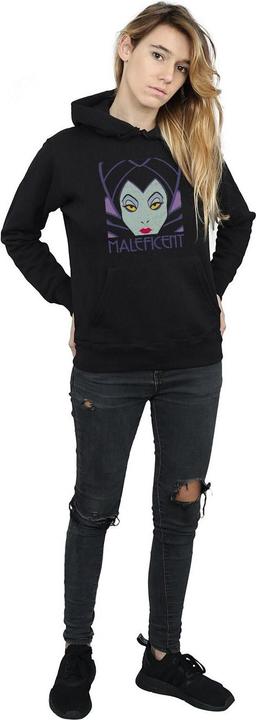 Immagine prodotto Disney Maleficent Cropped Head Felpa con Cappuccio Donna (XXL)