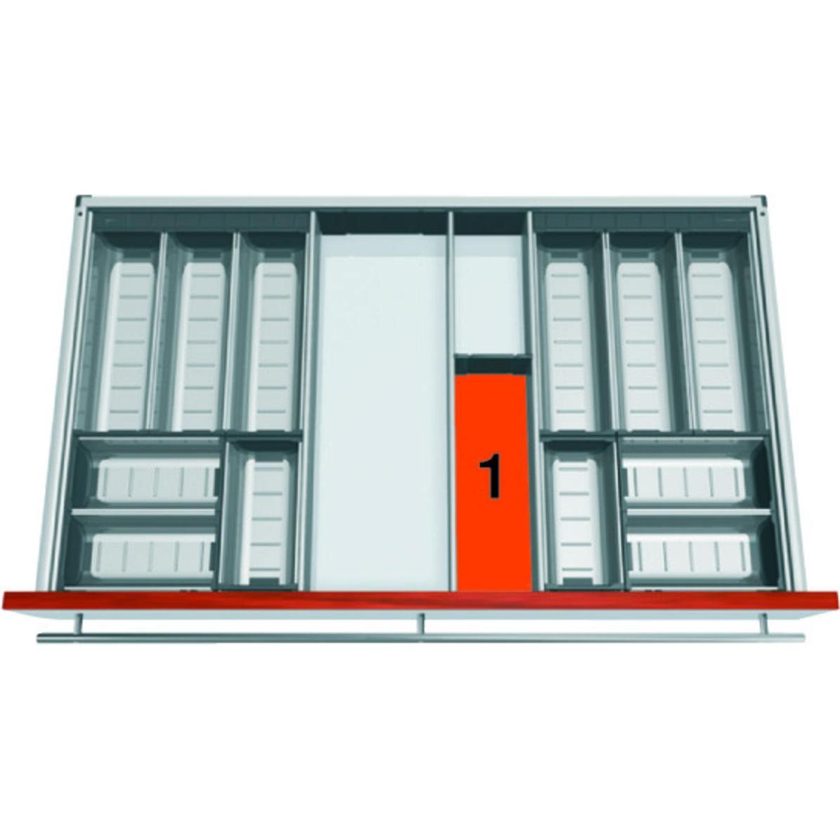 Blum Schalen-Set ORGA-LINE für TANDEMBOX antaro, Besteckkasten, Grau