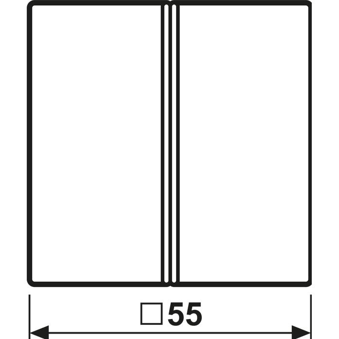 Thumbnail - JUNG, Zubehör Schalterprogramm, Taste 2t Sensor A sw mt f.Bussystem A402TSASWM