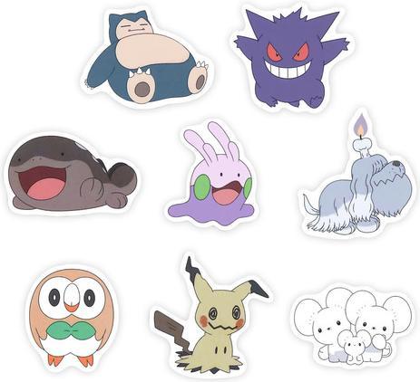 Actual product image Pokémon Flake Seals Sticker - Characters / Psycho Type