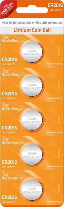 Actual product image MediaRange Button cells CR2016 3V (5 pcs., CR2016, 75 mAh)
