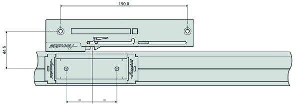 Actual product image Accuride Ball linear guide DA0115-RCH