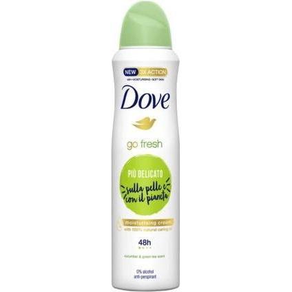 Dove, Deodorants, Go Fresh Komkommer en Groene Thee Deodorant Spray 150ml (Spuit, 150 ml)